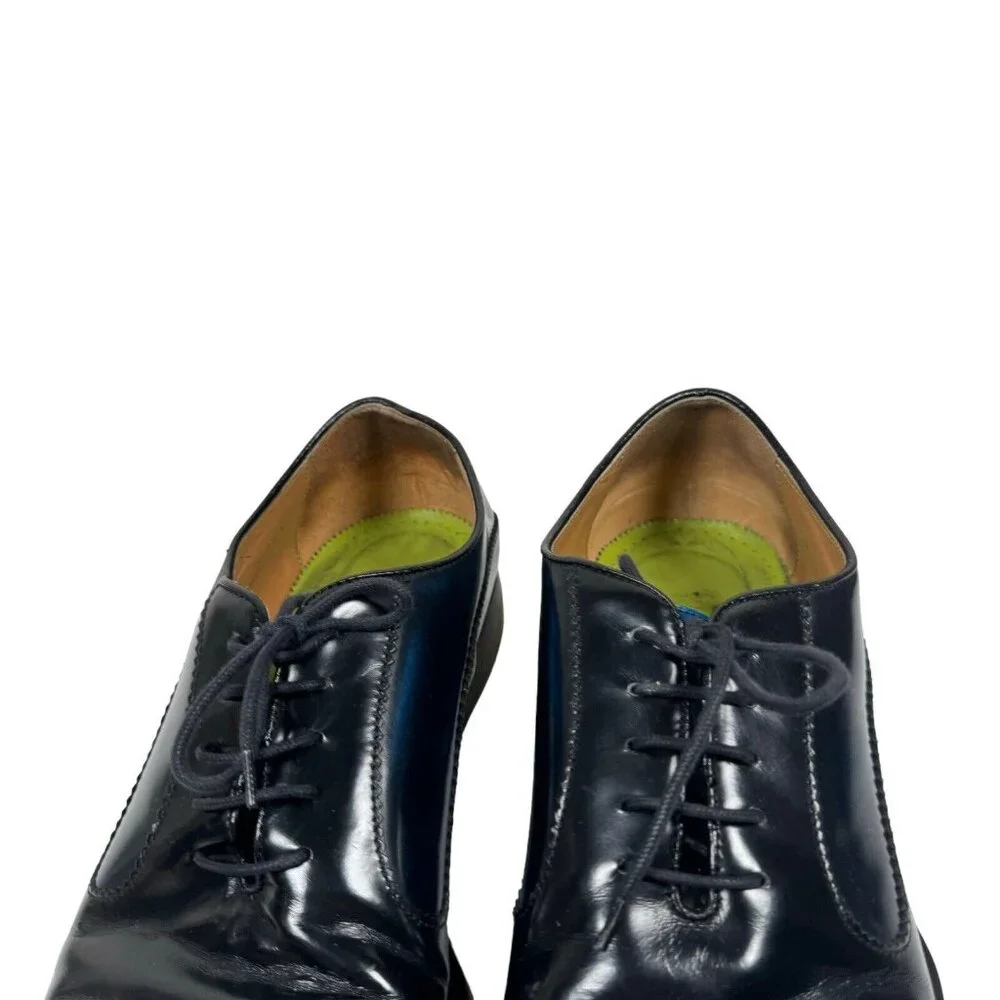 OLIVER SWEENEY Black Blue Sissa Oxford Shoe Men’s‎ Size UK 9 US 10 Made in ITALY